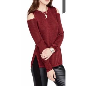 Rachel Roy wine color top